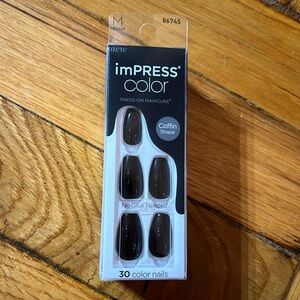imPRESS color press on manicure coffin shape